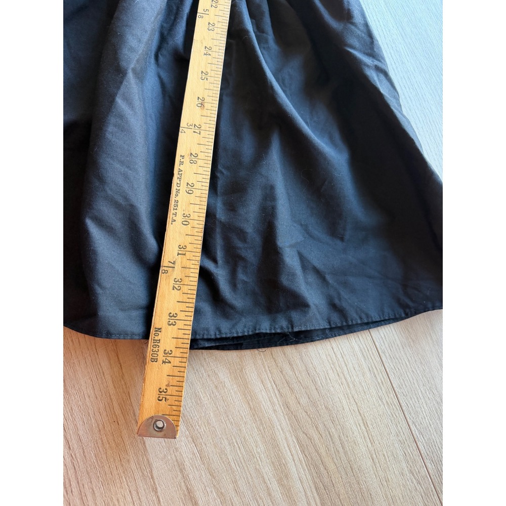 Urban Outfitters Poplin Fleur Babydoll Mini Dress M Black Cottagecore Goth - Picture 10 of 10